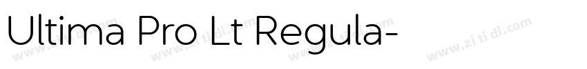 Ultima Pro Lt Regula字体转换